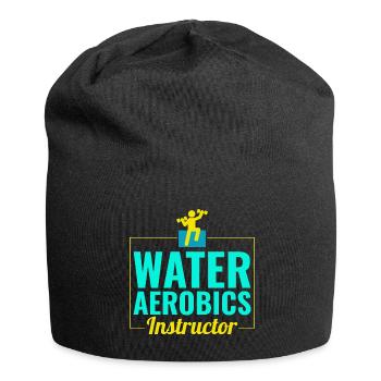 Wassergymnastik Instruktor Aquatic Fitness Trainer - Jersey-Beanie - Schwarz - Vorne