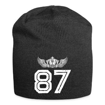 87 Number crown - Jersey Beanie - charcoal grey - Front