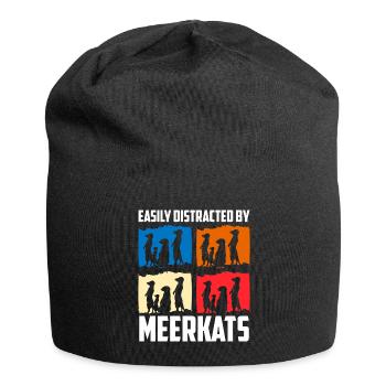 Afrika Tiere Raubtier Fell - Jersey-Beanie - Schwarz - Vorne