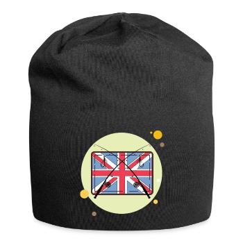 Tolles Angeln - Jersey-Beanie - Schwarz - Vorne