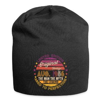 Original août 1956 66th Birthday Gift - Bonnet en jersey - noir - Devant