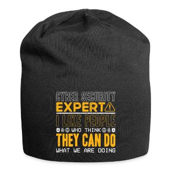 Cyber Security Professional Expert Ethical Hacker - Jersey-Beanie - Schwarz - Vorne