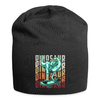 T-Rex Tyrannosaurus Fleischfresser - Jersey-Beanie - Schwarz - Vorne