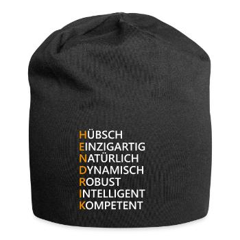 Hendrik Name Geschenk - Jersey-Beanie - Schwarz - Vorne