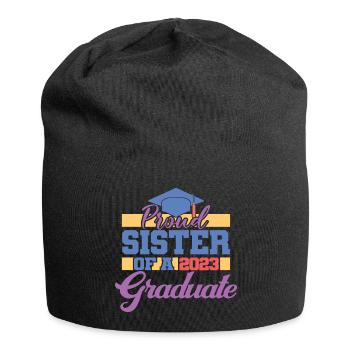 Proud Sister Of A 2023 Graduate Graduation Party - Jersey Beanie - black - Front
