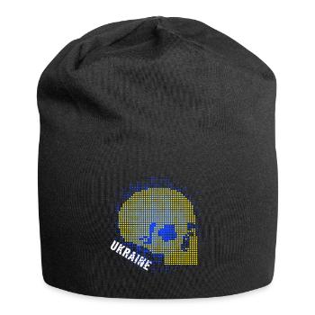 ukraine slava ukraini zelenskyi ukrainian glory - Jersey Beanie - black - Front