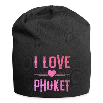 I Love Phuket - Jersey-Beanie - Schwarz - Vorne