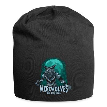Halloween Citrouille Horreur - Bonnet en jersey - noir - Devant