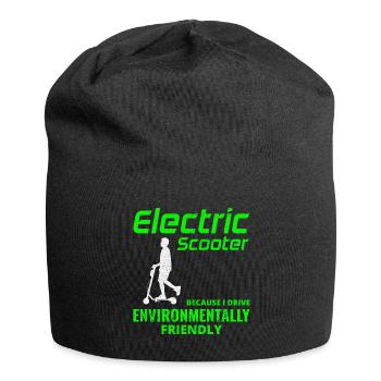 Electric Scooter Driver Motorized E-Scooter - Jersey Beanie - black - Front