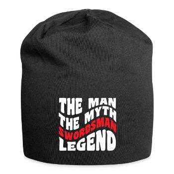 Schwert Säbel - Jersey-Beanie - Schwarz - Vorne