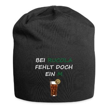 BEI RUCOLA FEHLT DOCH EIN M "RUMCOLA" T-shirt - Jersey-Beanie - Schwarz - Vorne