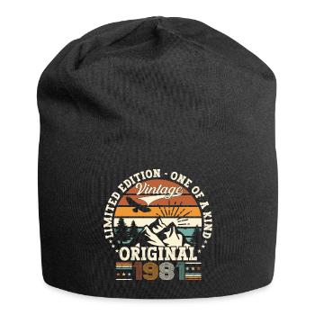 Original vintage 1981 41st birthday gift - Jersey Beanie - black - Front