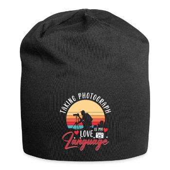 Image photo de l’appareil photo - Bonnet en jersey - noir - Devant