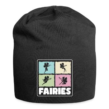 Fairy Sister Fairies - Jersey Beanie - black - Front