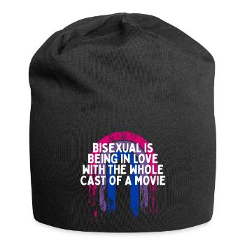 Amoureux de toute la distribution Bisexuel LGBTQ Bi - Bonnet en jersey - noir - Devant