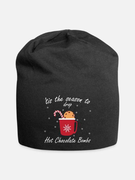 Weihnachten Weihnachtsmann Geschenke - Jersey-Beanie - Schwarz