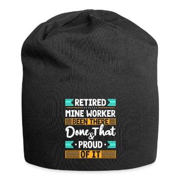 Miner Occupation Mining - Jersey Beanie - black - Front