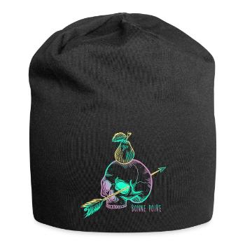 Skull pear mauve - Bonnet en jersey - noir - Devant