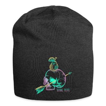 Skull pear mauve - Bonnet en jersey - charbon - Devant