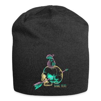Skull pear yellow - Bonnet en jersey - charbon - Devant