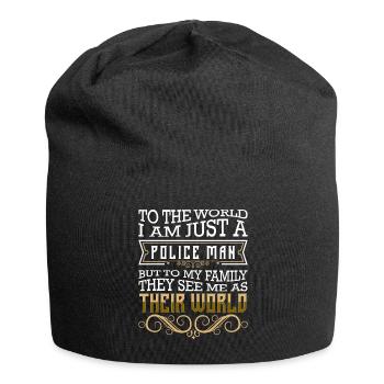 Cop Law Enforcement Crime - Jersey Beanie - black - Front