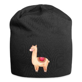 Alpaka Lima - Jersey-Beanie - Schwarz - Vorne