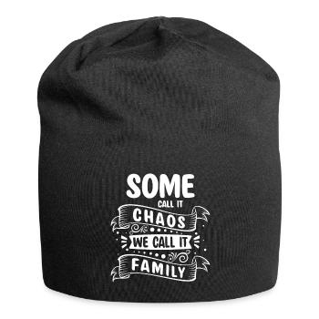Liebe Familienmitglied Familienwappen Eltern - Jersey-Beanie - Schwarz - Vorne