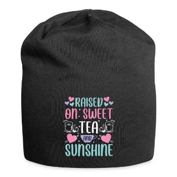Buveurs de thé Sachets de thé Amateurs de thé - Bonnet en jersey - noir - Devant