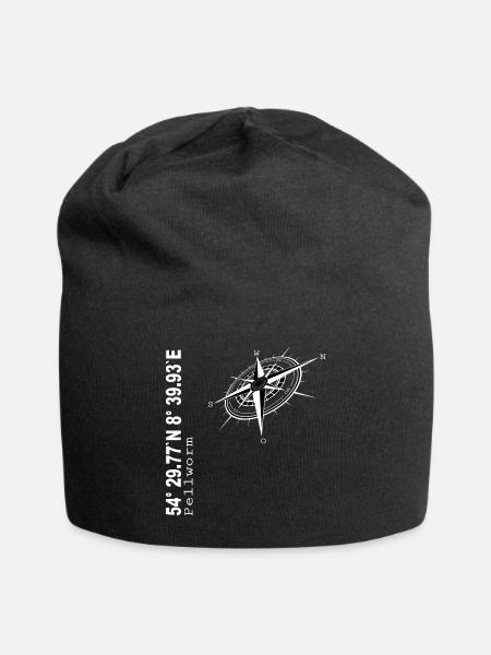Pellworm - Jersey-Beanie - Schwarz