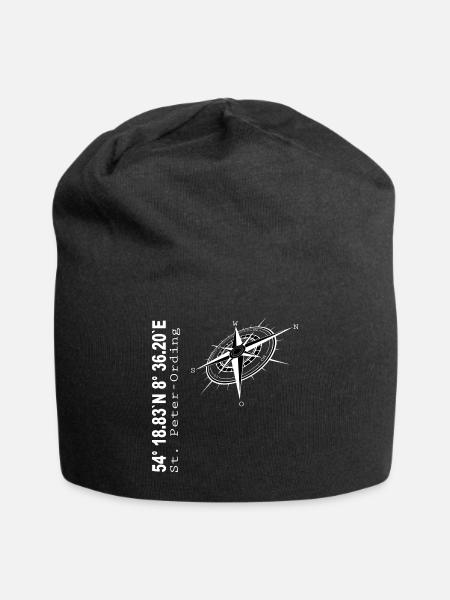 St Peter Ording - Jersey-Beanie - Schwarz