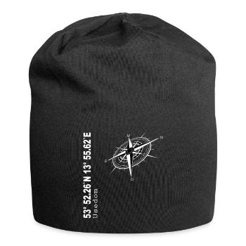 Usedom - Jersey-Beanie - Schwarz - Vorne