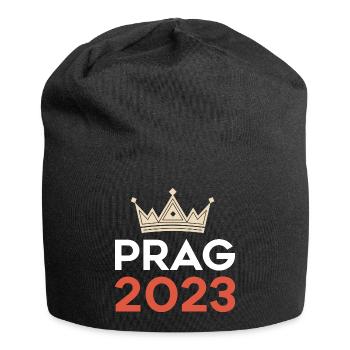 Prag 2023 - Jersey-Beanie - Schwarz - Vorne