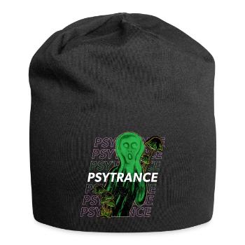 Le Cri - Psytrance trance trippy rave festival art - Jersey Beanie - black - Front
