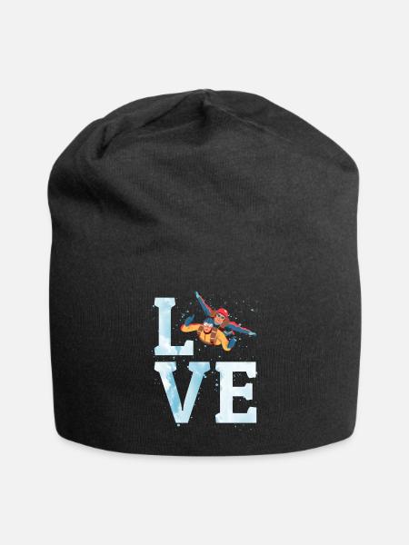 Fallschirmspringen Fallschirmspringen - Jersey-Beanie - Schwarz