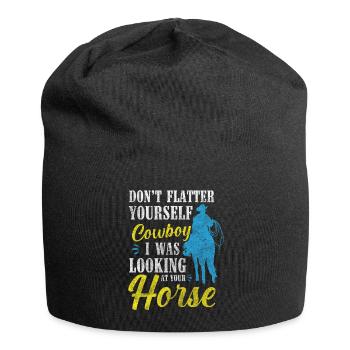 Selle d’équitation de campagne - Bonnet en jersey - noir - Devant