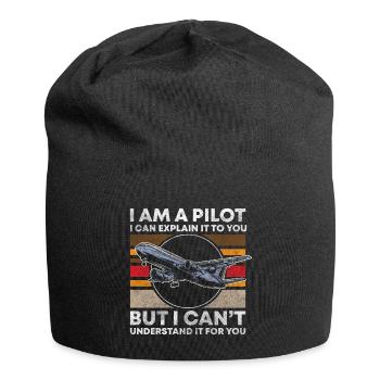 Fliegen Flugplatz Jet - Jersey-Beanie - Schwarz - Vorne