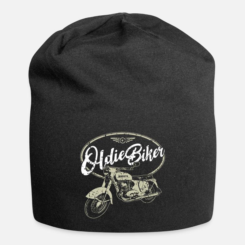 Moto oldtimer - Oldie Biker - Bonnet en jersey - noir