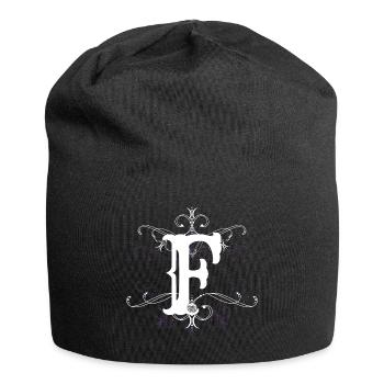 Letter F Letter F - Jersey Beanie - black - Front