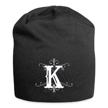 Letter K letter -K - Jersey Beanie - black - Front