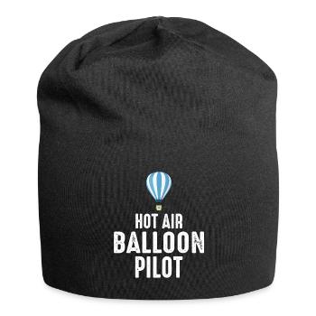 Montgolfière Montgolfière Pilote de montgolfière - Bonnet en jersey - noir - Devant