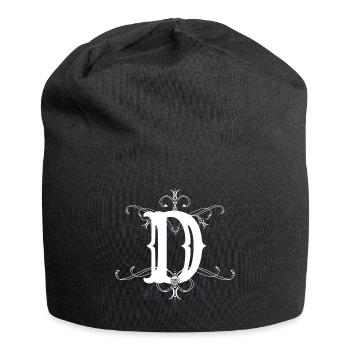 Letter D, point (D) - Jersey Beanie - black - Front