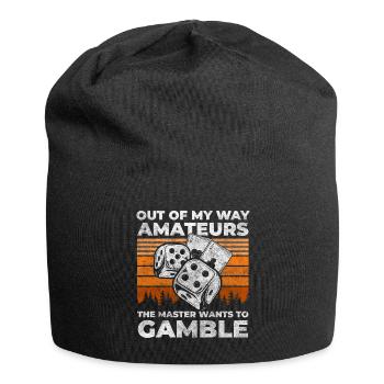 Jeu de cartes - Bonnet en jersey - noir - Devant