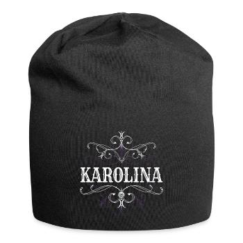 Karolina Name Vorname Personalisiert - Jersey-Beanie - Schwarz - Vorne