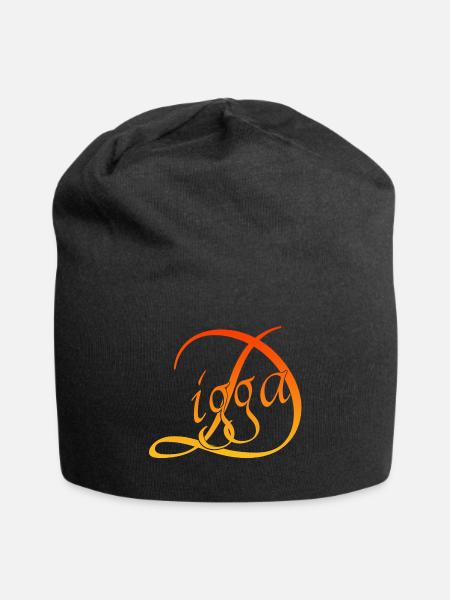 Digga - Jersey-Beanie - Schwarz