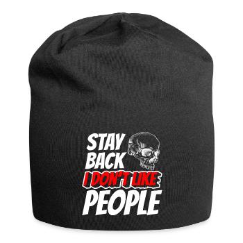 Sarcasm People Misanthrope Rejection - Jersey Beanie - black - Front