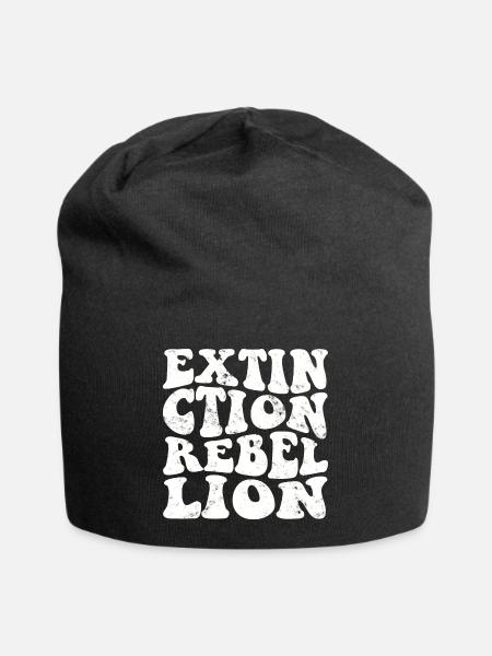 Extinction Rebellion Retro weiss - Jersey-Beanie - Schwarz