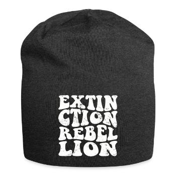 Extinction Rebellion Rétro blanc - Bonnet en jersey - charbon - Devant