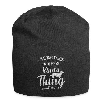 Animal Welfare Activist Vegan Environmental Protection - Jersey Beanie - charcoal grey - Front