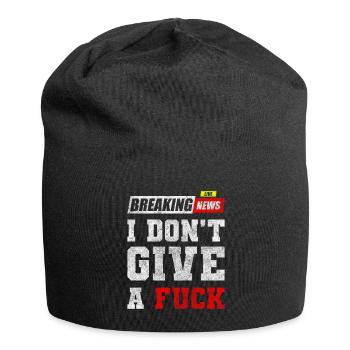Kein Interesse Gleichgültigkeit - Jersey-Beanie - Schwarz - Vorne