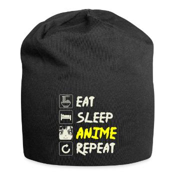 Anime Waifu - Jersey-Beanie - Schwarz - Vorne